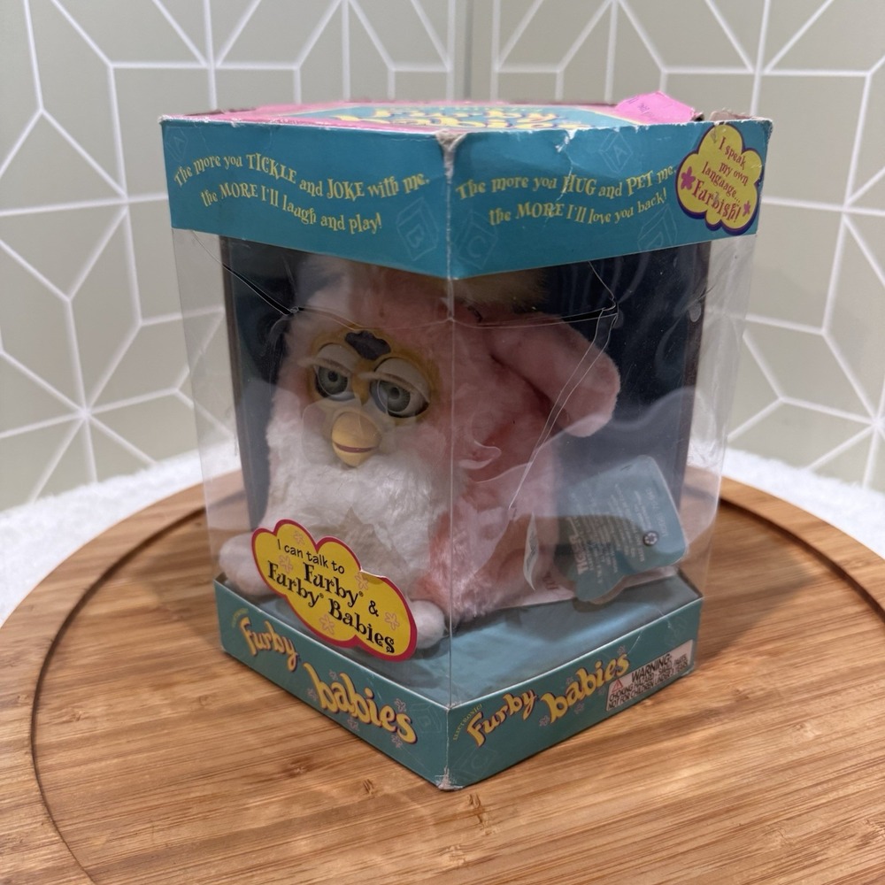 1999 Furby Babies Pink 70-940 Tiger Electronics in Box - Picture 6 of 8